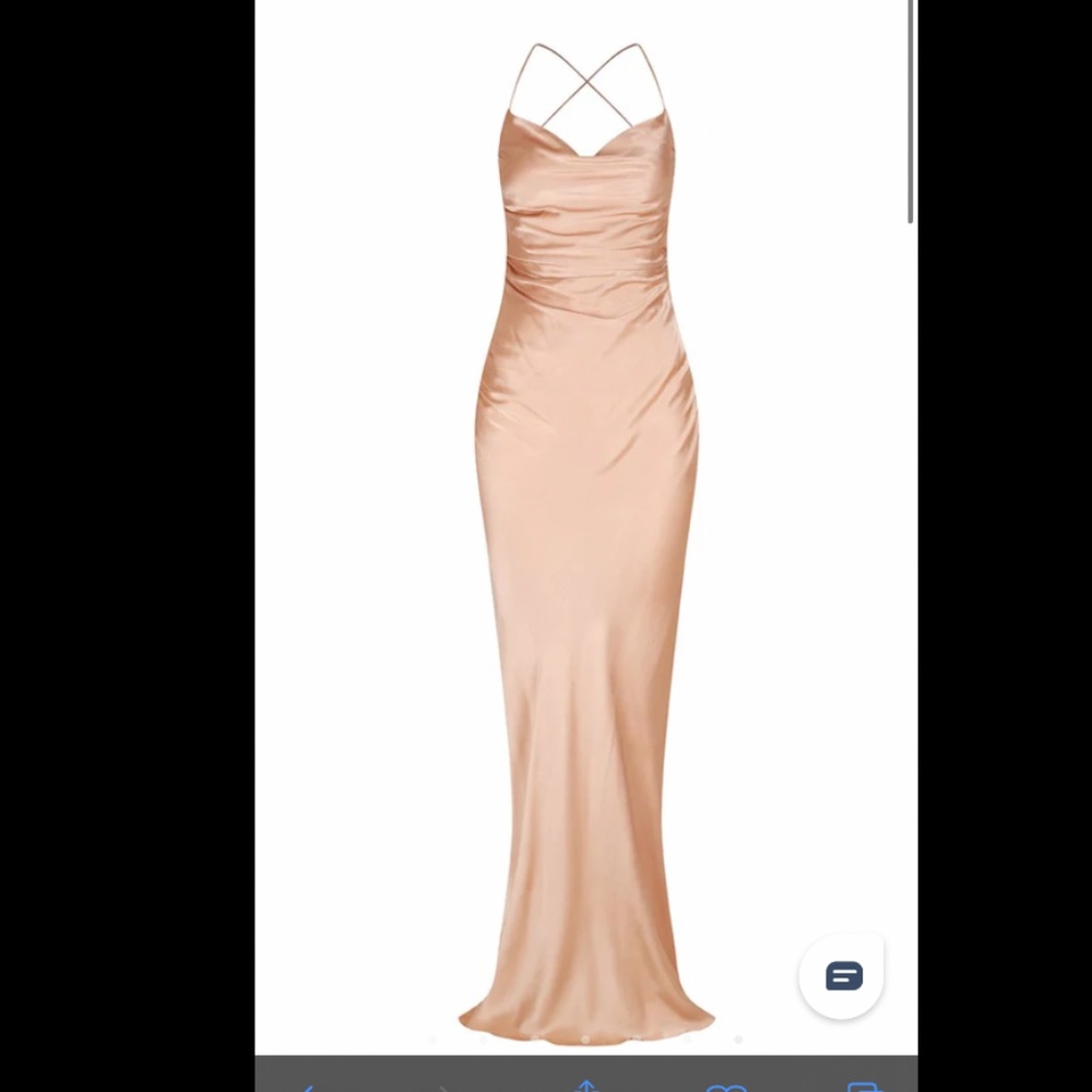 Shona Joy La Lune Lace Back Dress in Desert Rose